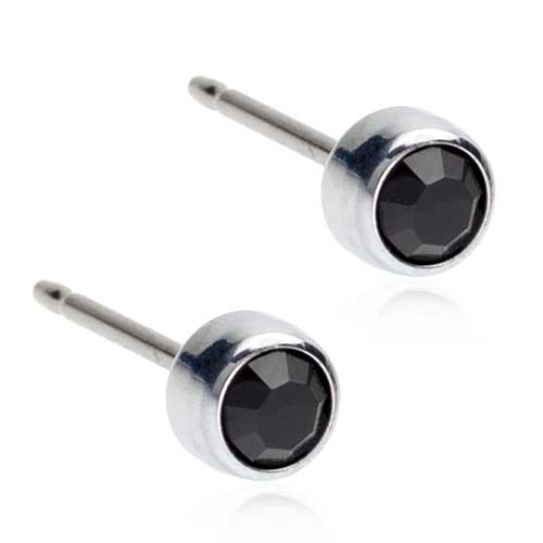 Silver Bezel Black 4mm