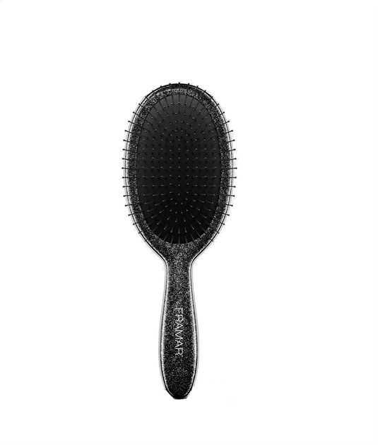 Framar Detangle Brush Glitter Black