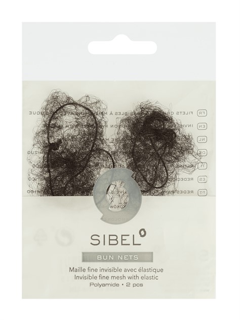 Hårnät Sibel Mörkbrun 2-p