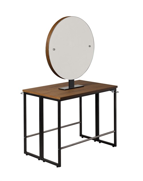 Arbetsplats London Dubbel Rund Spegel Salon Ambience