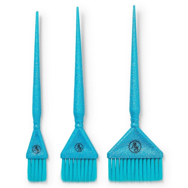 Färgpensel Set Azur Blue Glitter