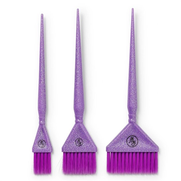 Färgpensel Set Lavender Glitter