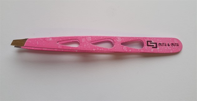Pincett Cuts & Cuts Rosa Hålad Sned